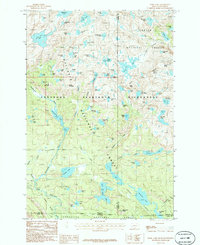 Fossil Lake 1986 topographic map thumbnail