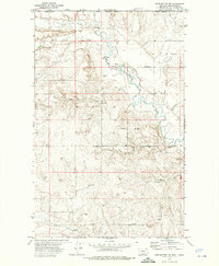 Four Buttes NW 1973 topographic map thumbnail