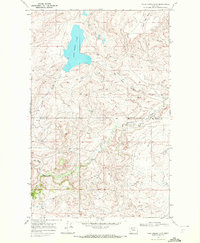 Four Horns Lake 1968 topographic map thumbnail