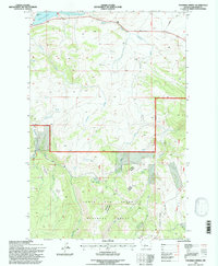 Fourmile Spring 1995 topographic map thumbnail