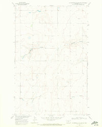 Fourteenmile Coulee NE 1969 topographic map thumbnail