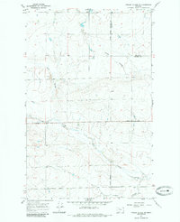 Fowler Coulee NW 1967 topographic map thumbnail