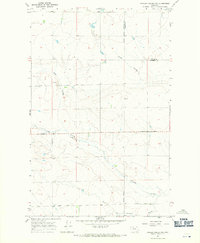 Fowler Coulee NW 1967 topographic map thumbnail