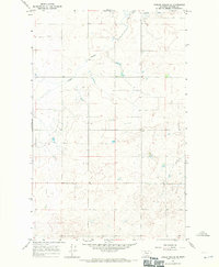 Fowler Coulee SE 1967 topographic map thumbnail