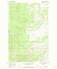 Fox Creek 1968 topographic map thumbnail