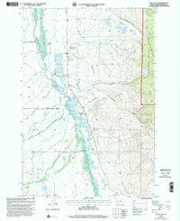 Fox Gulch 1997 topographic map thumbnail