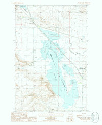 Freezeout Lake 1987 topographic map thumbnail