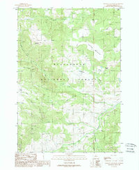 Freezeout Mountain 1988 topographic map thumbnail