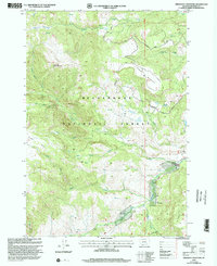 Freezeout Mountain 1997 topographic map thumbnail