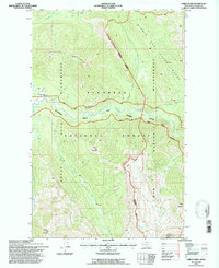 Gable Peaks 1994 topographic map thumbnail