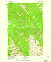 Gable Peaks 1958 topographic map thumbnail