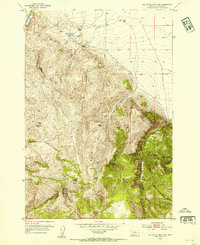 Gallagher Mountain 1952 topographic map preview