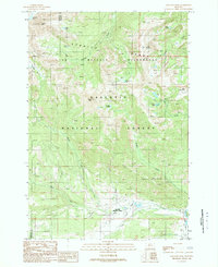 Gallatin Peak 1988 topographic map thumbnail