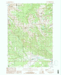 Gallatin Peak 1988 topographic map thumbnail