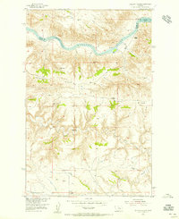 Gallatin Rapids 1954 topographic map thumbnail