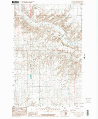 Garland Creek 1984 topographic map thumbnail