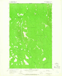 Garver Mountain 1963 topographic map thumbnail