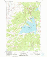 Georgetown Lake 1971 topographic map thumbnail