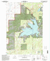 Georgetown Lake 1996 topographic map thumbnail