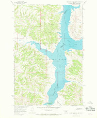 Germaine Coulee West 1965 topographic map thumbnail