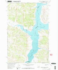 Germaine Coulee West 1965 topographic map thumbnail