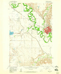 Glasgow 1958 topographic map thumbnail
