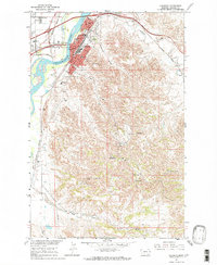 Glendive 1967 topographic map preview
