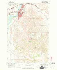 Glendive 1967 topographic map preview