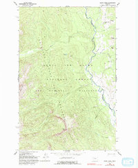 Glenn Creek 1958 topographic map thumbnail