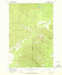 Gold Creek 1965 topographic map thumbnail