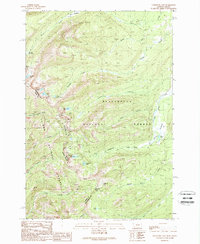 Goldstone Pass 1989 topographic map thumbnail