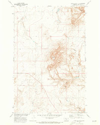 Goose Bill Butte 1970 topographic map thumbnail