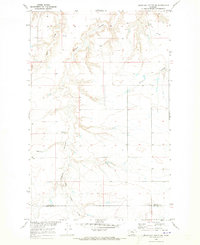 Goose Bill Butte NW 1970 topographic map thumbnail