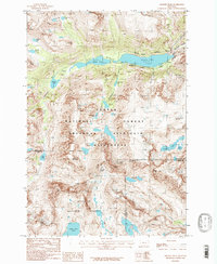 Granite Peak 1986 topographic map thumbnail