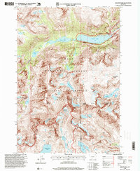Granite Peak 1996 topographic map thumbnail
