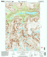 Granite Peak 1996 topographic map thumbnail