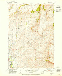 Grannis 1951 topographic map thumbnail