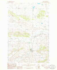 Grass Range 1986 topographic map preview