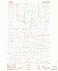 Grass Range NE 1986 topographic map thumbnail