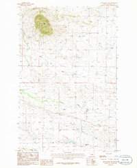 Grass Range NW 1986 topographic map thumbnail