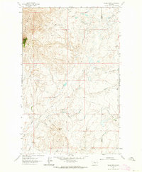 Grassy Butte 1962 topographic map thumbnail