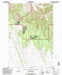 Green Ashley Gulch topographic map thumbnail