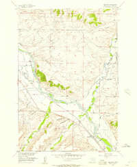 Greycliff 1955 topographic map thumbnail