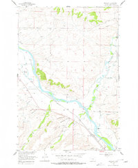 Greycliff 1955 topographic map thumbnail