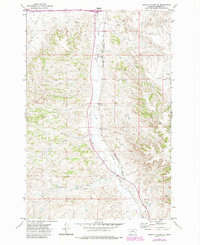 Griffin Coulee NE 1971 topographic map thumbnail