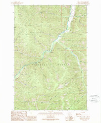Grizzly Point 1989 topographic map thumbnail