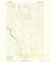 Hagen Ranch 1960 topographic map thumbnail