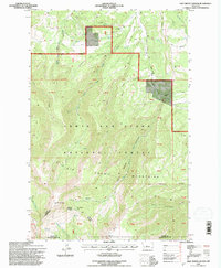 Half Moon Canyon 1995 topographic map thumbnail
