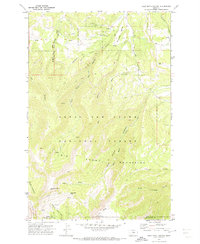 Half Moon Canyon 1970 topographic map thumbnail