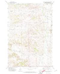 Hammond Draw NW 1971 topographic map thumbnail